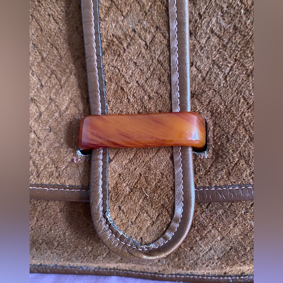 Etra Suede Leather hand bag - Picture 5 of 15